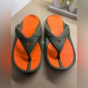 Crocs Disney Green Orange Flip Flop Sandal